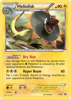 XY Black Star Promos Heliolisk Pokémon card